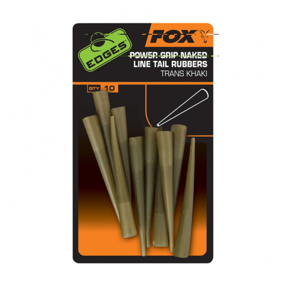 Fox Power Grip Naked Line Tail Rubbers Size 7, 10-pack i gruppen Krok & Småplock / Riggtillbehör / Krympslang & Sleeves hos Fishline (CAC686)