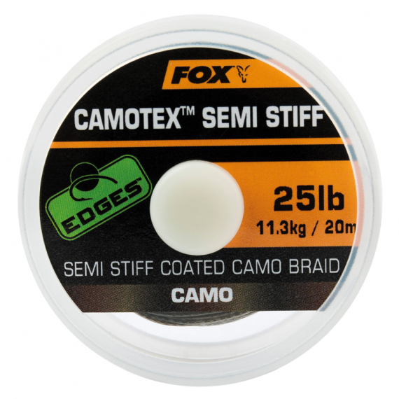 Fox Camotex Semi Stiff 20m i gruppen Krok & Småplock / Tafsar & Tafsmaterial / Tafsmaterial / Tafsmaterial Braid hos Fishline (CAC741r)