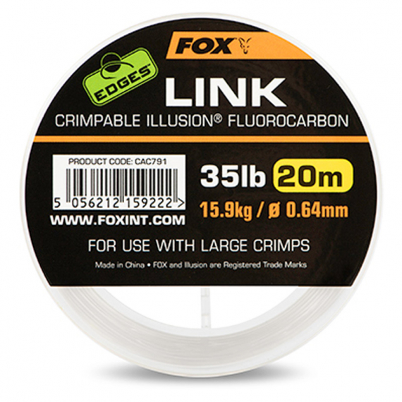 Fox Edges Link Illusion Fluorocarbon i gruppen Krok & Småplock / Tafsar & Tafsmaterial / Tafsmaterial / Tafsmaterial Fluorocarbon hos Fishline (CAC789r)