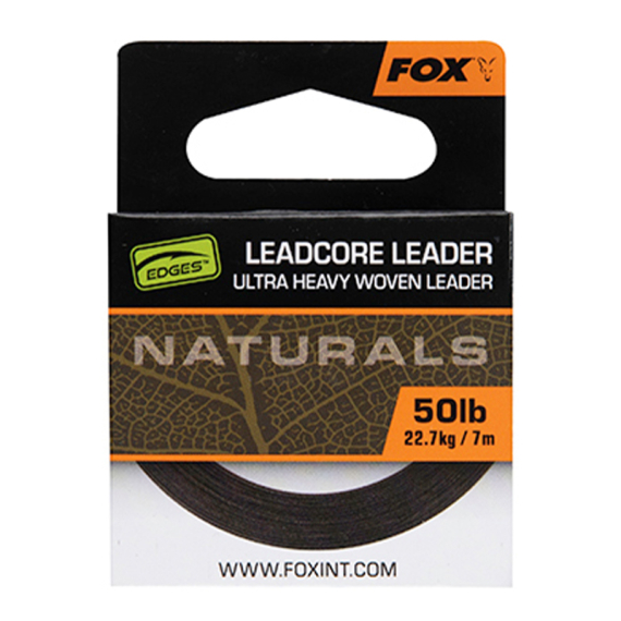 Fox Edges Naturals Leadcore Leader i gruppen Krok & Småplock / Tafsar & Tafsmaterial / Tafsmaterial / Leadcore hos Fishline (CAC821r)