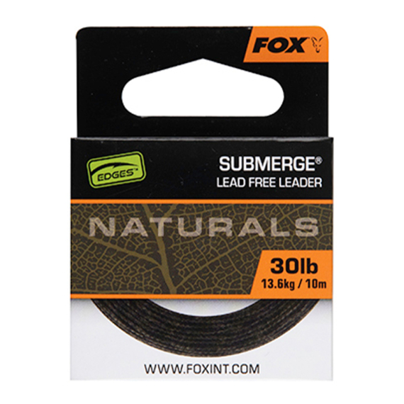 Fox Edges Naturals Submerge Leadfree Leader 10m i gruppen Krok & Småplock / Tafsar & Tafsmaterial / Tafsmaterial / Leadcore hos Fishline (CAC823r)