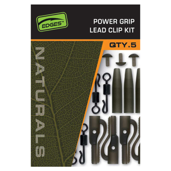 Fox Edges Naturals Power Grip Lead Clip Kit i gruppen Krok & Småplock / Riggtillbehör / Lead Clips hos Fishline (CAC843)