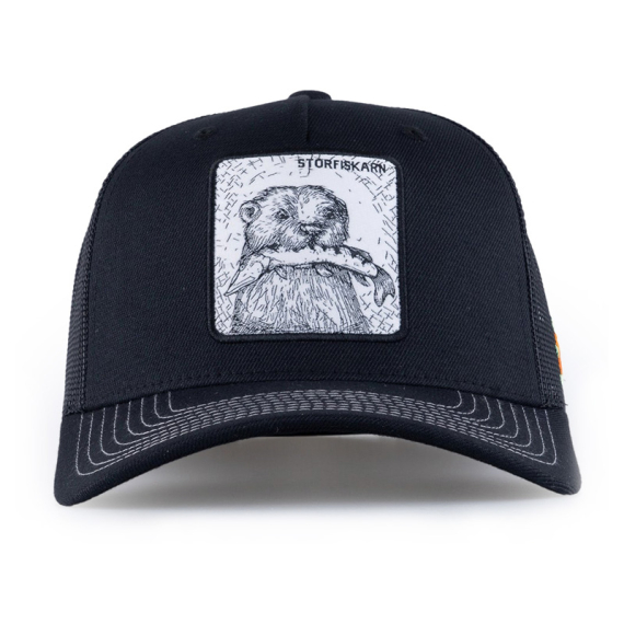 SQRTN Storfiskarn Trucker Cap Black i gruppen Kläder & Skor / Kepsar & Huvudbonader / Kepsar / Truckerkepsar hos Fishline (CAP-292-OSFA)