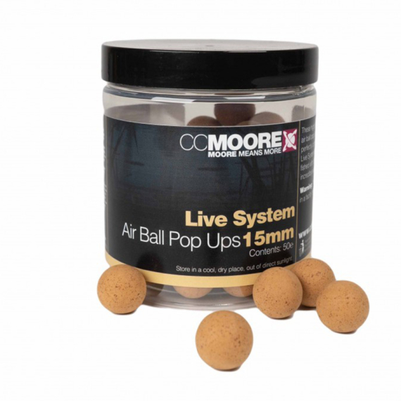 CC Moore Live System Air Ball Pop Ups i gruppen Fiskedrag / Boilies, Krokbeten & Mäsk / Popups & Wafters hos Fishline (CCM-90495r)