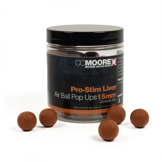 CC Moore Pro-Stim Liver Air Ball Pop Ups i gruppen Fiskedrag / Boilies, Krokbeten & Mäsk / Popups & Wafters hos Fishline (CCM-90541r)