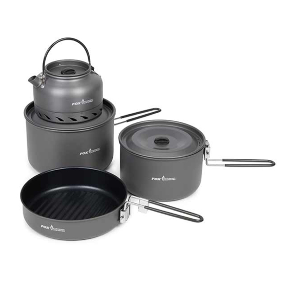 Fox Cookware 4 piece Deluxe Cook Set i gruppen Outdoor / Friluftskök & Redskap / Stormkök & Friluftskök hos Fishline (CCW037)
