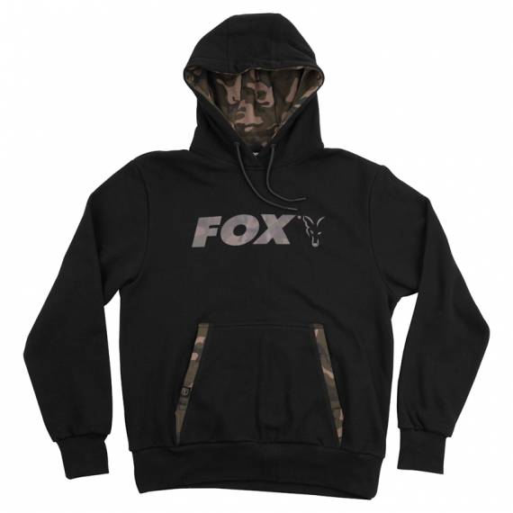 Fox Black/Camo Print Hoody i gruppen Kläder & Skor / Kläder / Tröjor / Hoodies hos Fishline (CFX063r)