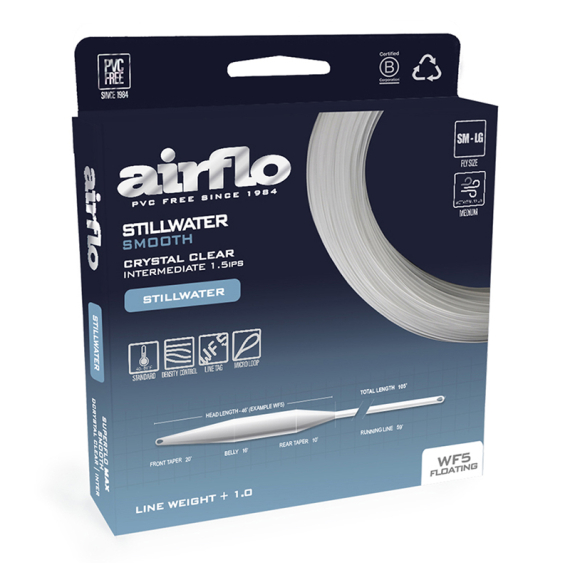 Airflo Delta Clear Intermediate i gruppen Fiskelinor / Flugfiskelinor / Enhandslinor hos Fishline (CL-WF5FI-CLr)