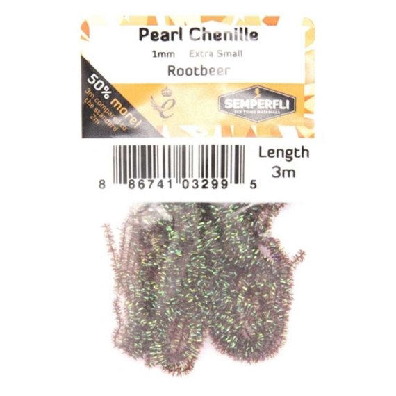 Semperfli Pearl Chenille 1mm - Rootbeer i gruppen Krok & Småplock / Flugbindning / Flugbindningsmaterial / Garn & Chenille hos Fishline (CPSC001RBR)