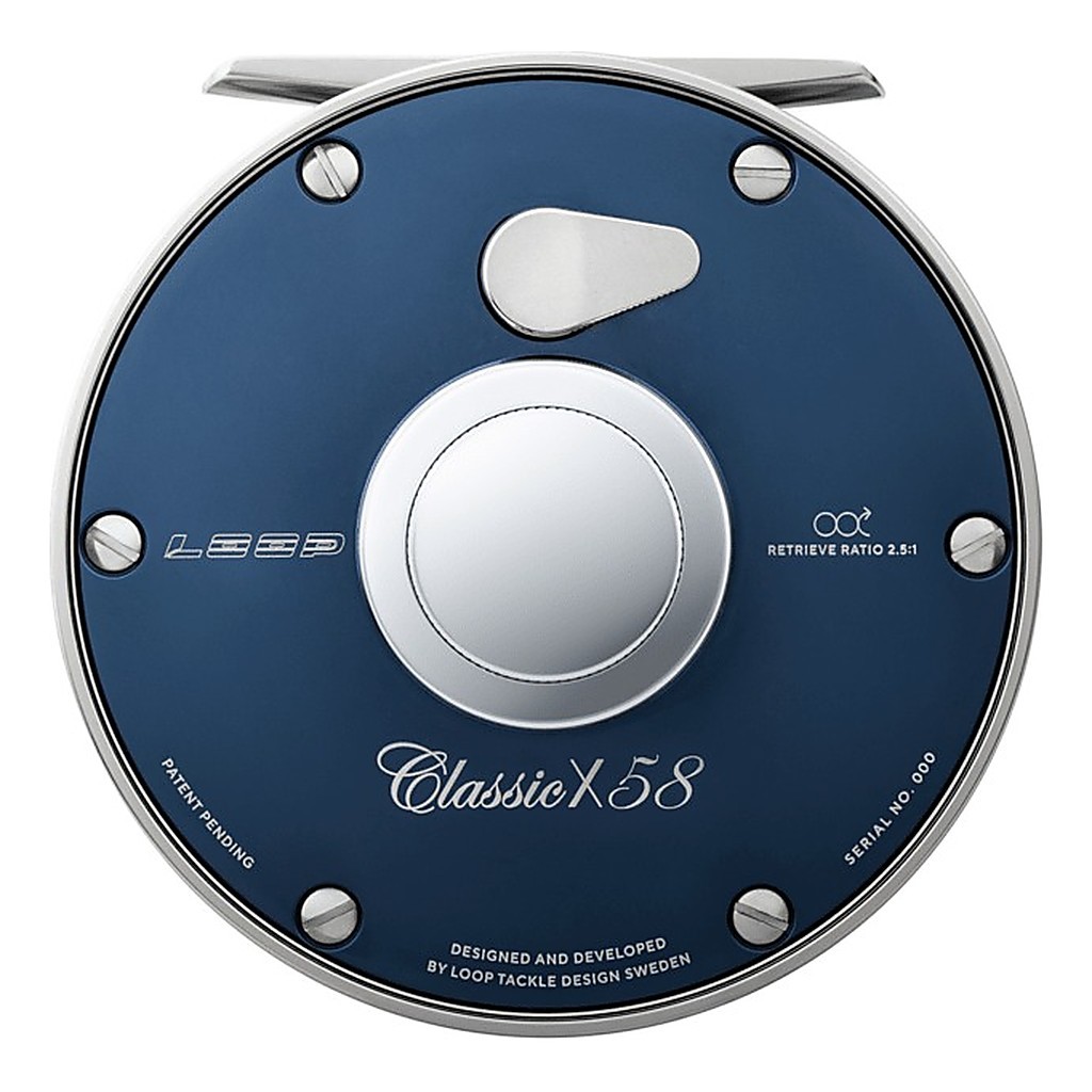 Loop Classic X Reel Nordic Blue i gruppen Fiskerullar / Flugfiskerullar & Extraspolar / Flugrullar hos Fishline (CRXNB5-8Lr)