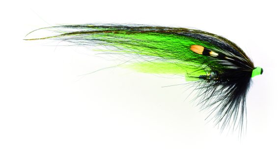 Frödin Classic Series - Black Green Helmet 10 cm i gruppen Fiskedrag / Flugor / Tubflugor hos Fishline (CSBG-10)