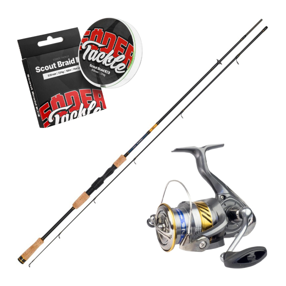 Daiwa Laguna XT Spin 8\'0\'\' 2pc 15-50g Combo i gruppen Fiskeset / Haspelset / Haspelset Allround hos Fishline (DAIWALAGUNACOMBO)