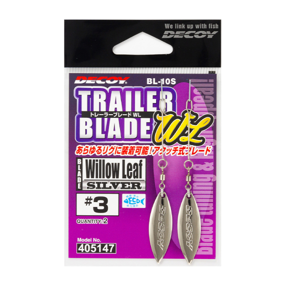 Decoy BL-10S Trailer Blade WL Silver i gruppen Krok & Småplock / Spinnerbait-riggar & Blades hos Fishline (DBL10S2r)