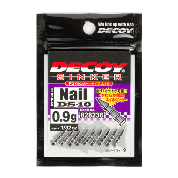 Decoy DS-10 Sinker Type Nail i gruppen Krok & Småplock / Sänken & Vikter / Nekosänken & Nailsänken hos Fishline (DDS1006r)