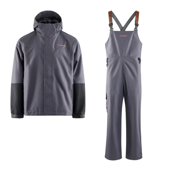 Grundéns Men\'s Deepwater 2L Fishing Jacket & Bib Set Anchor i gruppen Kläder & Skor / Kläder / Klädset & Fiskeställ hos Fishline (DEEPWATERANCHORSET)