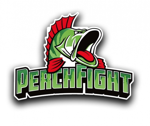 Klistermärke PerchFight (10 x 7,3 cm) i gruppen Övrigt / Klistermärken & Dekaler hos Fishline (DEKALPERCHF)