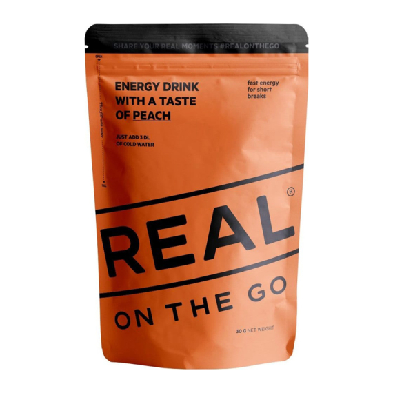 Real Turmat Energy Drink - Peach i gruppen Outdoor / Friluftsmat / Drycker hos Fishline (DT9275)