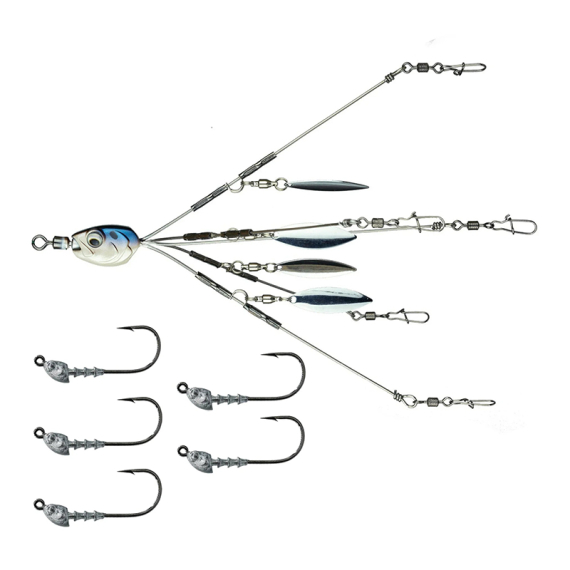 6th Sense Divine Umbrella Rig Kit - 4K Shad i gruppen Fiskedrag / Umbrella Rig hos Fishline (DUBRJR55K1-4KS)