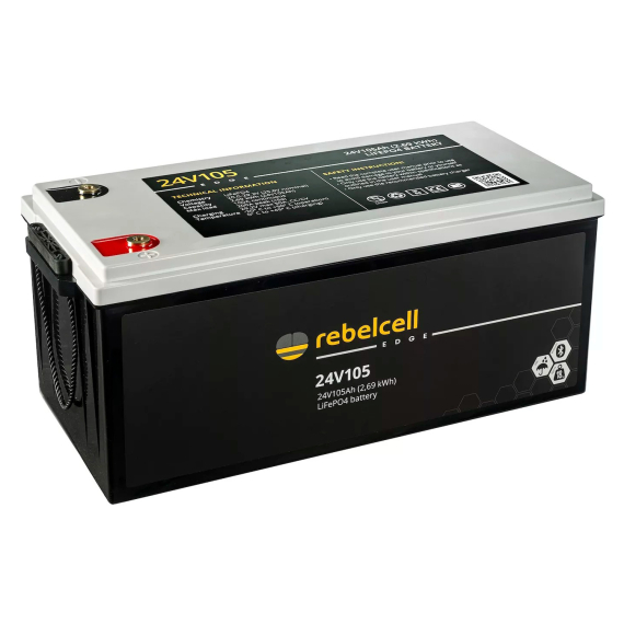 Rebelcell 24V105 Edge LiFePO4 (2,69 kWh) i gruppen Marinelektronik & Båt / Marinbatterier & Laddare / Marinbatterier / Litiumbatterier hos Fishline (EDGE24V100)