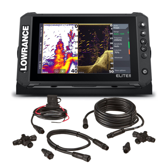 Lowrance Elite FS 9 NMEA 2000 Set i gruppen Marinelektronik & Båt / Ekolod & Plotter / Komboenhet Ekolod & Plotter hos Fishline (ELITEFS9NMEASET)