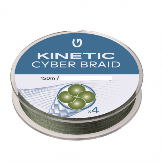 Kinetic 4 Braid 150m Dusty Green i gruppen Fiskelinor / Flätlinor & Superlinor hos Fishline (F503-024-098r)