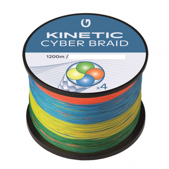 Kinetic 4 Braid 1200m Multi Colour i gruppen Fiskelinor / Flätlinor & Superlinor hos Fishline (F506-037-100r)