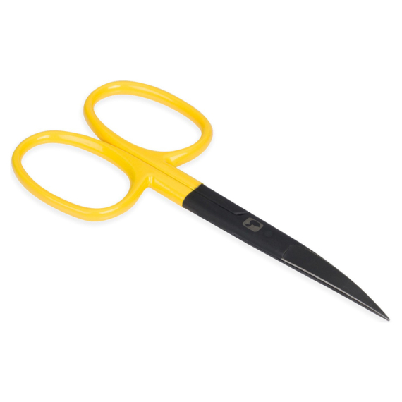 Loon Ergo Curved Hair Scissors - Yellow i gruppen Verktyg & Tillbehör / Tänger & Saxar / Linklippare & Saxar hos Fishline (F6960)