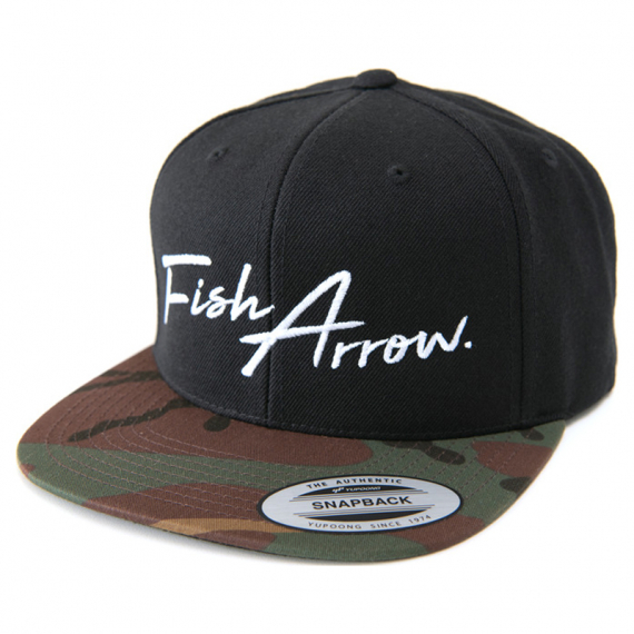 Fish Arrow FA Flat Cap Black/Green Camo i gruppen Kläder & Skor / Kepsar & Huvudbonader / Kepsar / Snapbackkepsar hos Fishline (FA-4573251345429)