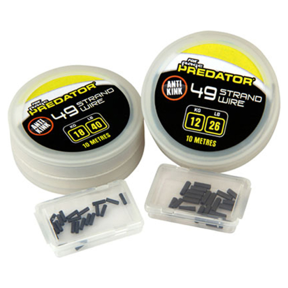 Fox Rage Predator 49 Strand Steel Wire Inkl Crimps i gruppen Krok & Småplock / Tafsar & Tafsmaterial / Tafsmaterial / Wire hos Fishline (FAC001r)