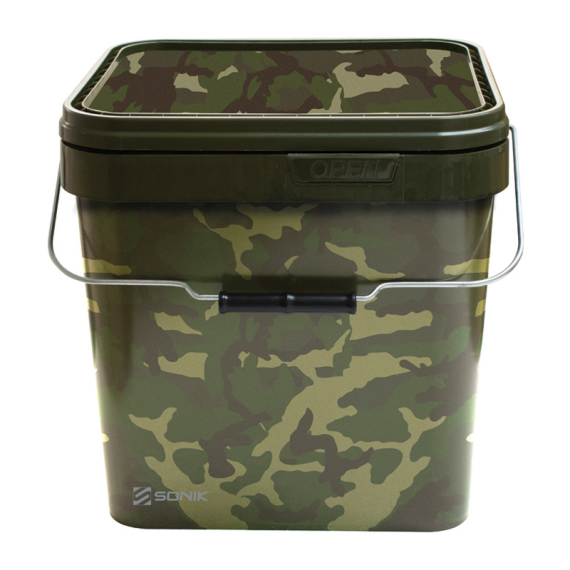 Sonik Camo Square Bucket i gruppen Förvaring / Mäskbaljor & Krokbetesförvaring hos Fishline (FC0039r)
