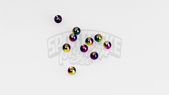 Brass beads 4.0mm - Rainbow i gruppen Krok & Småplock / Flugbindning / Flugbindningsmaterial / Förtyngning hos Fishline (FD-C1205)