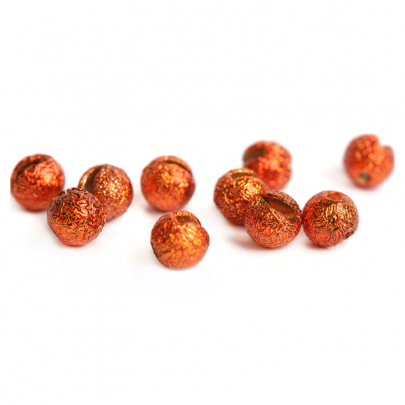 Gritty Slotted Tungsten Beads 3,5mm - Metallic Orange i gruppen Krok & Småplock / Flugbindning / Flugbindningsmaterial / Shanks & Pärlor hos Fishline (FD-C2422)
