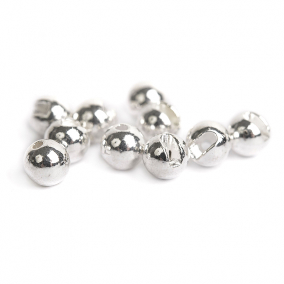 Slotted Tungsten Beads 4,0mm - Silver i gruppen Krok & Småplock / Flugbindning / Flugbindningsmaterial / Shanks & Pärlor hos Fishline (FD-C2607)