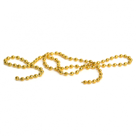 Bead Chain Small 2,5mm - Gold i gruppen Krok & Småplock / Flugbindning / Flugbindningsmaterial / Förtyngning hos Fishline (FD-CB1000)
