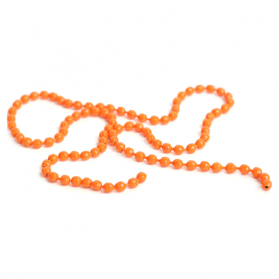 Bead Chain Small 2,5mm - Fluo Orange i gruppen Krok & Småplock / Flugbindning / Flugbindningsmaterial / Förtyngning hos Fishline (FD-CB1004)