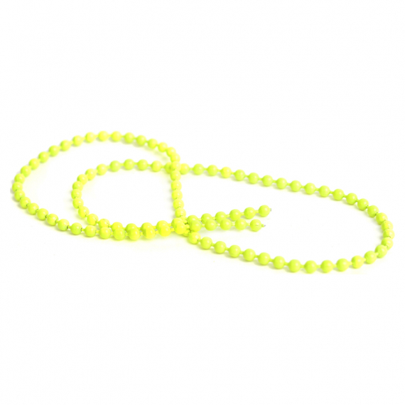 Bead Chain Small 2,5mm - Fluo Yellow i gruppen Krok & Småplock / Flugbindning / Flugbindningsmaterial / Förtyngning hos Fishline (FD-CB1006)