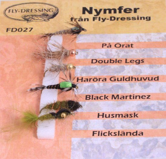 Nymfer i gruppen Fiskedrag / Flugor / Nymfer hos Fishline (FD027)