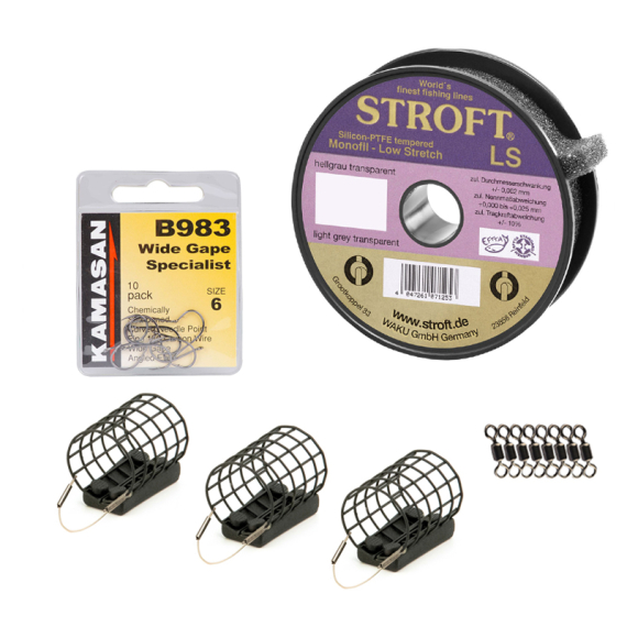 Cage Feeder Paternoster Set i gruppen Krok & Småplock / Färdiga Riggar / Färdiga Specimenriggar hos Fishline (FEEDERTILLBEHOR)