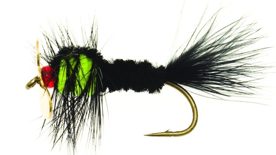 Montana Propeller Black/Yellow Kamasan B170 #6 i gruppen Fiskedrag / Flugor / Nympher hos Fishline (FL00101)