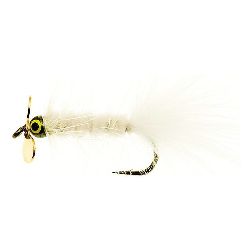 Dog Nobbler Propeller White Kamasan B170 #4 i gruppen Fiskedrag / Flugor / Streamers hos Fishline (FL00110)