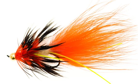 Mega Nobbler Orange/Black TMC 7989 #2 i gruppen Fiskedrag / Flugor / Streamers hos Fishline (FL00112)