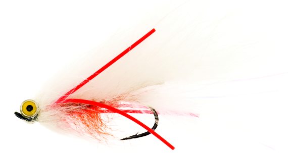 Zonky White/Red TMC7989 #6 i gruppen Fiskedrag / Flugor / Streamers hos Fishline (FL00126)