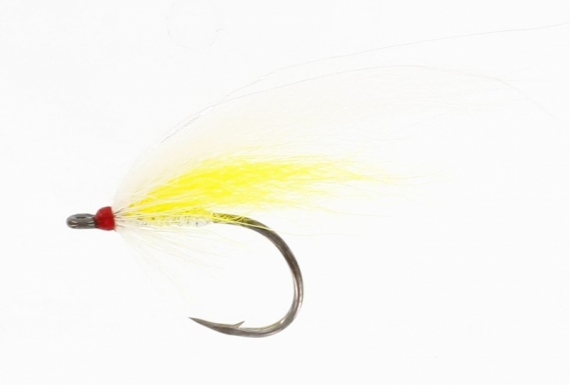 Spinfly Blondie White/Yellow i gruppen Fiskedrag / Flugor / Laxflugor hos Fishline (FL00410r)
