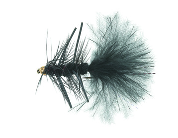 B.H. Rubber Leg Wooly Black Daiichi 1720 #8 i gruppen Fiskedrag / Flugor / Streamers hos Fishline (FL20001)