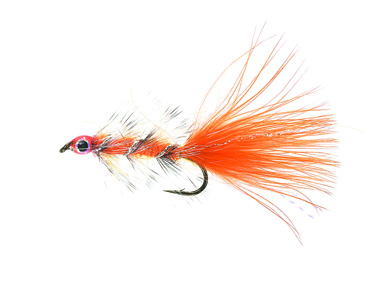 Swim Bugger Fluo Orange Daiichi 1720 #8 i gruppen Fiskedrag / Flugor / Streamers hos Fishline (FL22023)