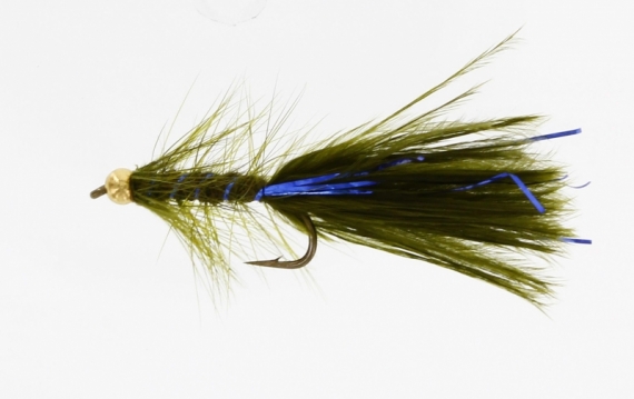 MiniNoblers Olive/Silver Daiichi 1560 #10 i gruppen Fiskedrag / Flugor / Streamers hos Fishline (FL22045)