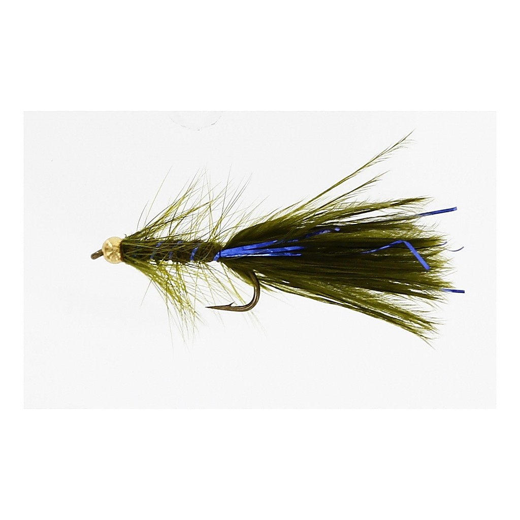 MiniNoblers Olive/Silver Daiichi 1560 #10 i gruppen Fiskedrag / Flugor / Streamers hos Fishline (FL22045)