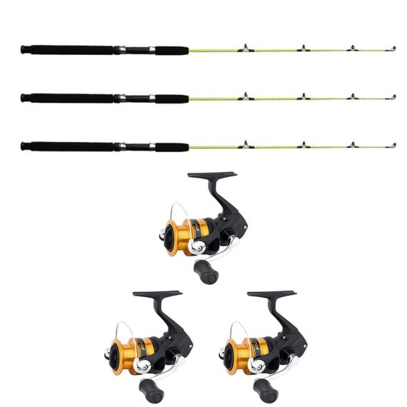 Shimano FX FC 4000/Wiggler Ismetespö Soft 118,5 cm 3-Pack Combo i gruppen Fiskemetoder / Vinterfiske / Isfiskeset / Ismeteset hos Fishline (FX4000FCICE3PCS-SET)