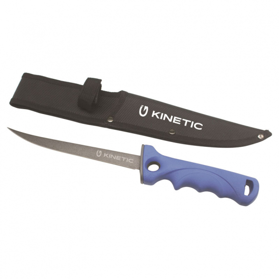 Kinetic Fillet Knife Soft Grip 7\'\' Blue/Black i gruppen Verktyg & Tillbehör / Knivar & Yxor / Knivar / Filéknivar hos Fishline (G189-202-085)