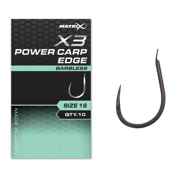 Matrix X3 Power Carp Edge Barbless i gruppen Krok & Småplock / Krok / Enkelkrok hos Fishline (GHK174r)